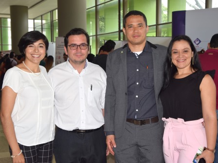 Shirley Gallo Díaz, Internista; Heriberto Achury, Cardiólogo; Homero Luis Cuello, Internista y  Delsy Prada.